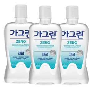 가그린 제로 구강세정제 입냄새제거 820ml 3개