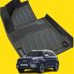 TPE카매트 발매트 발판 고무 입체 차량 자동차 바닥 깔판 베뉴, 운전석+조수석+뒷자석