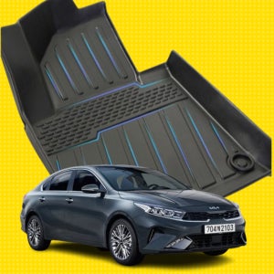 TPE카매트 발매트 발판 고무 입체 차량 자동차 바닥 깔판 올뉴K3, 운전석+조수석+뒷자석