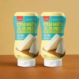 허니 버터 스프레드 망고 연유 빵 발라먹는 버터 잼, 500g, 2개 (연유)