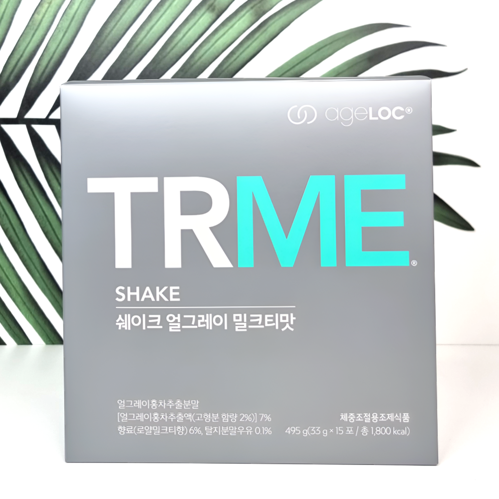 <b>뉴스킨</b> TRME 쉐이크 흑임자/곡물/얼그레이밀크티 티알미 TR90 티알