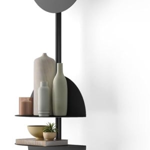 움브라 솔리스 조절식 선반 블랙 다용도 수납 선반 책꽂이 인테리어 코너선반 블랙