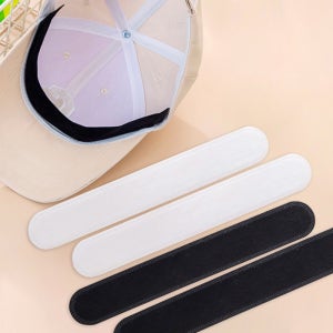 모자 땀 흡수 패드 오염방지 부착식 캡가드 화이트 블랙 20p