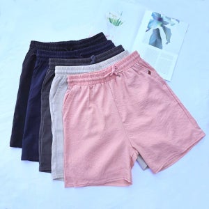 얇고 시원한 와이드핏 인견 4부 반바지 바캉스 코디