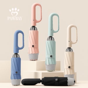 PAWBAY 3단 자동 튼튼한 역방향 접이식 우산 판촉물 기념품 답례품