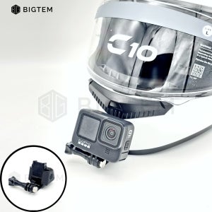 빅템 홍진 C10 전용 액션캠 마운트 일체형 맞춤형 턱캠 헬멧 고프로 거치대