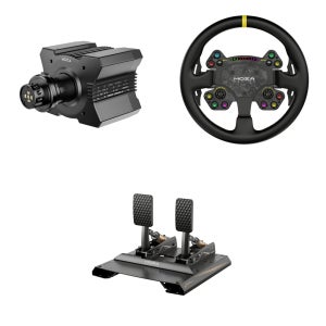 MOZA R9 베이스 RS V2 휠 CRP2 2 페달 SET
