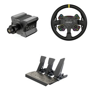 MOZA R12 베이스 RS V2 휠 SR-P 3페달 SET