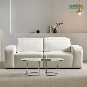 케미에르 모나코 2인 갤러시원단 모션슬라이드 리클라이너쇼파 KBM-701