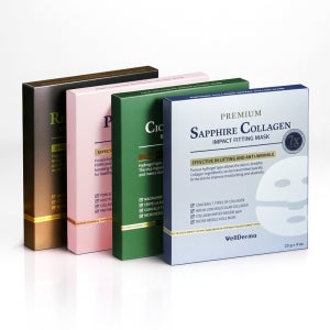 웰더마 피팅 마스크 4종 SET (콜라겐/시카/레티놀/PDRN)(총 16매입)