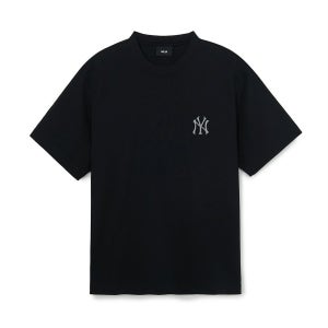 [MLB] 빈티지 모노티브 오버핏 반팔 티셔츠 NY (Black) 3ATSM0854