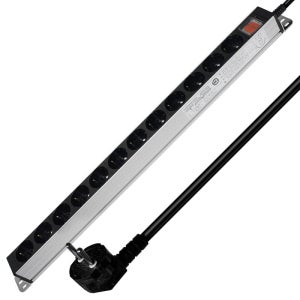 현대 국산 난연 개별접지 과부하차단 전기 멀티탭 알루미늄 12구 1.5M 서버탭