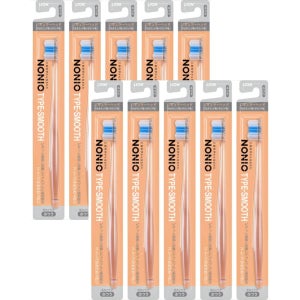 일본 NONIO 노니오 TYPE-SMOOTH 칫솔 보통 솔 10개