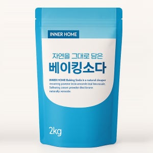이너홈 베이킹소다 2kg 자연유래 탄산수소나트륨 냉장고 탈취용