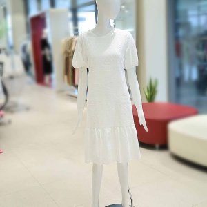 올리브데올리브 여성 펀칭 자수 코튼 원피스 _YW5MO129