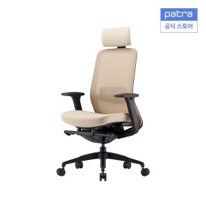 파트라 라보 컴퓨터 사무용 책상 의자 LV11MPAKSD 블랙, 베이지