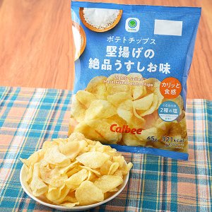 패밀리마트 포테토칩 우스시오 담백한 소금맛 포테이토칩 65g