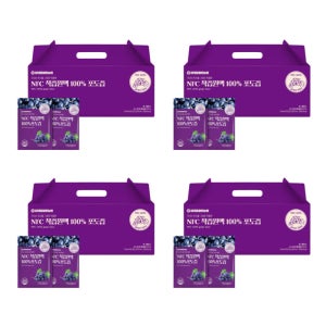 NFC 착즙원액 100% 포도즙 임신준비 임산부 천연 상주포도 시험관 30포, 4개