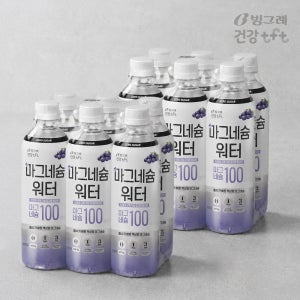 빙그레 마그네슘워터 제로슈거 포도맛 무설탕 무색소 6개입, 2개