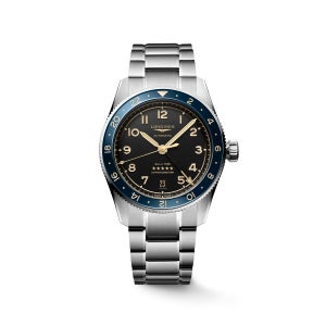 [공식] 론진 스피릿 줄루 타임 그레이 다이얼 블루 베젤 39MM L3.802.4.60.6