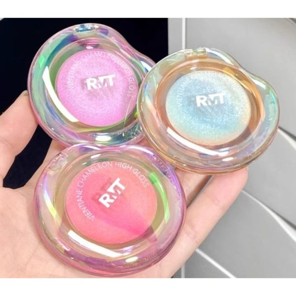 RMT 로맨틱뷰티 하이라이터 듀오크롬 멀티크롬 섀도우 겸용 미니 01 판타지 미러