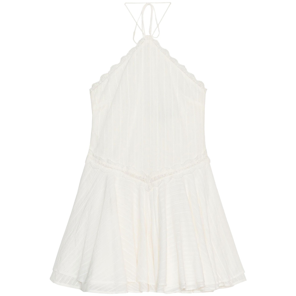 ZARA 자라 여성 홀터넥 미니 원피스 여름 레이어드 숏드레스 캐주얼 바캉스 2025 신상