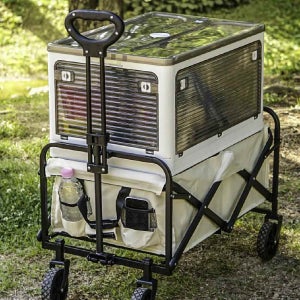 캠핑웨건 대용량 캐리어형 수레 접이식 폴딩카트 다용도 수납카트