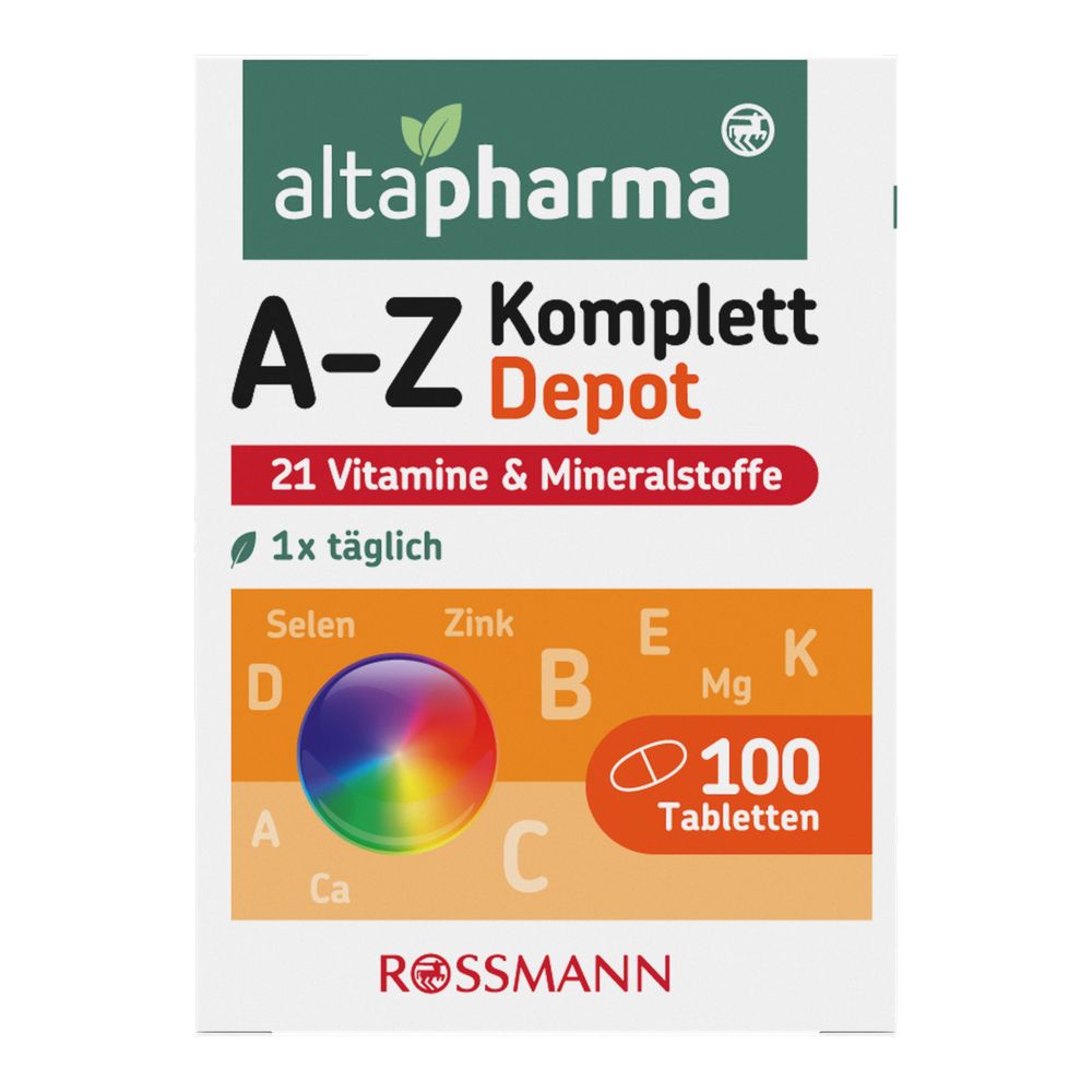 로스만 알타파마 <b>A-Z 멀티비타민</b> 미네랄 100정