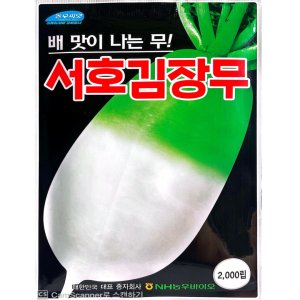 김장무씨앗 서호김장무 2천립 농우바이오 맛있고 저장용으로 으뜸