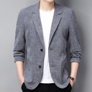 남성 썸머 재킷 정장 상의 오피스룩 쿨 마이 버튼 수트