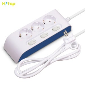 국내생산 멀티탭 현대 하이탭 3구 1.5m 접지 개별 KC인증 과부하차단 스위치 콘센트