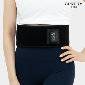 큐어리 허리 EMS 근육이완 개인용 저주파 자극기 마사지기