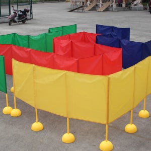 감각 훈련 미로찾기 스탠드 칸막이 어린이집 유치원 체육대회 게임 12m 레드