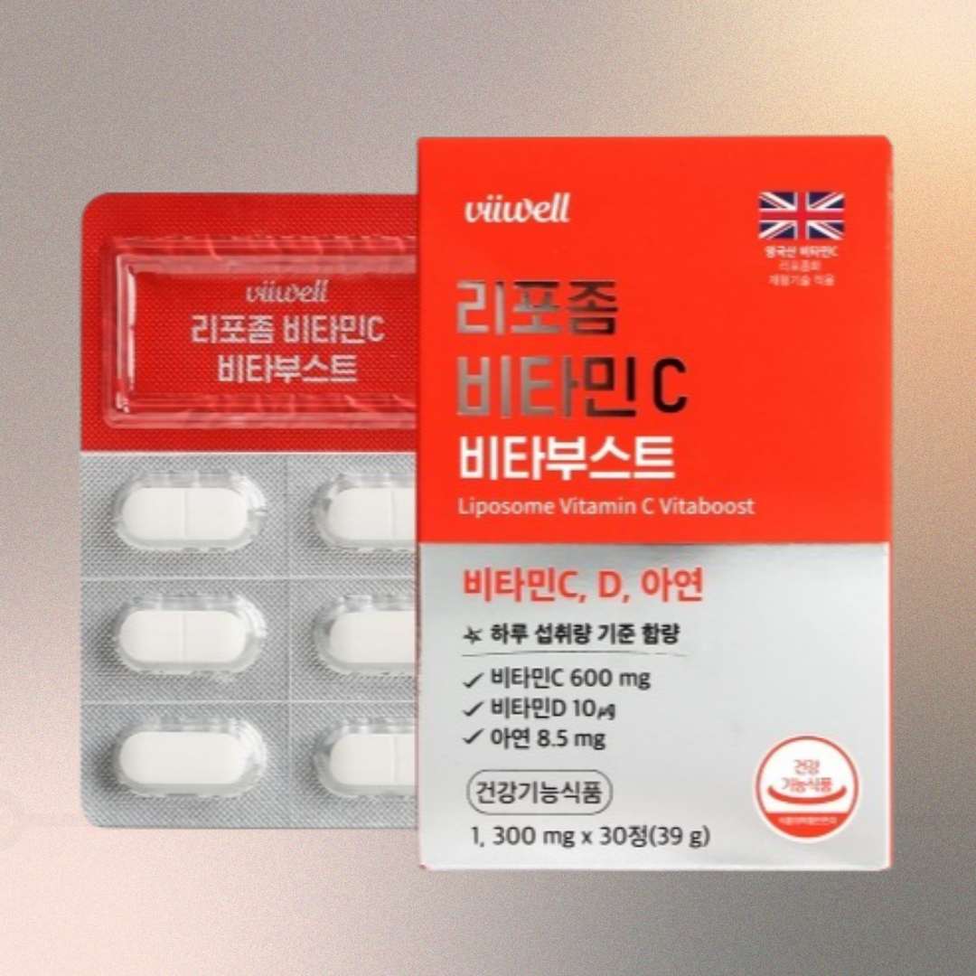 리포좀 <b>비타민C</b> <b>비타민</b>씨 리포즘 리포솜 비타<b>부스트</b> 효능 30정, 1개
