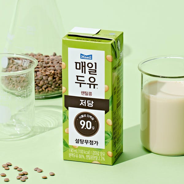 [슈퍼적립] 매일두유 렌틸콩 저당두유 190ml 24팩 [새벽배송]