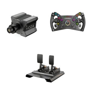 MOZA R12 베이스 KS 휠 CRP2 2페달 SET