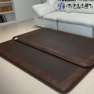 [무전자 26년형] 한일의료기 탄소카본매트 전자파없는 전기 온열매트 침대 거실용 전기장판 더블, 140x200cm, 탄소발열육각