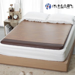 [무전자 26년형] 한일의료기 탄소카본매트 전자파없는 전기 온열매트 침대 거실용 전기장판 더블(분리난방), 140x200cm, 우드스웨이드