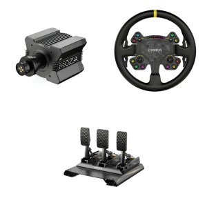 MOZA R12 베이스 RS V2 휠 CRP2 3페달 SET