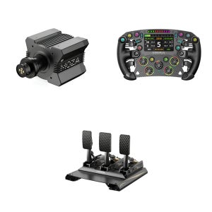 MOZA R12 베이스 FSR2 휠 CRP2 3페달 SET