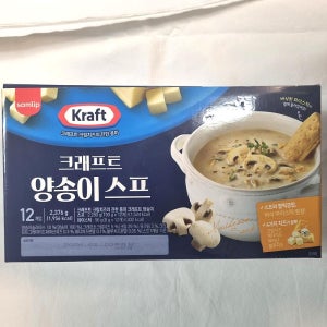 크래프트 양송이스프 198g 12개 파이스틱 포함 간편식 아침대용 대용량