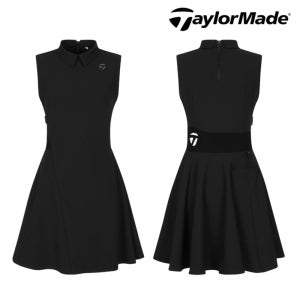 테일러메이드 어패럴 여성 골프웨어 골프 원피스 허리 빅로고 포인트 민소매원피스 O6441