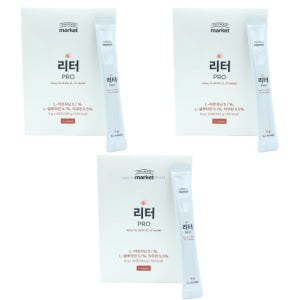 리터 PRO 물에타먹는 음료 제로이온음료 전해질 수분충전 복숭아 무설탕 30개입 3박스