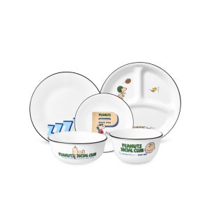 코렐 피너츠 75주년 에디션 1인 5P 한국형 삼절세트 / 접시추천 결혼 이사 집들이선물 신혼그릇 캐릭터 키덜트 식기