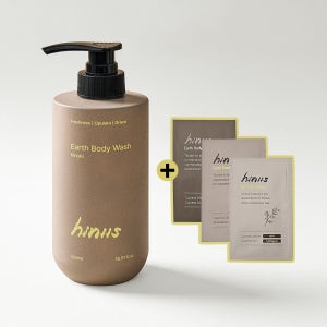 [히니스] 어스 바디 워시(500ml) 편백수45% 편백오일 PH약산성 탄력보습 저자극 바디클렌저