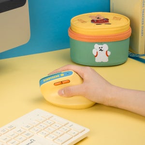 다이노탱 충전식 무선 캐릭터 버티컬 마우스