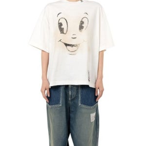 메종 미하라야스히로 25AW 프린트 티셔츠 2컬러 Maison MIHARA YASUHIRO Happy Face Printed Distressed T-shirt