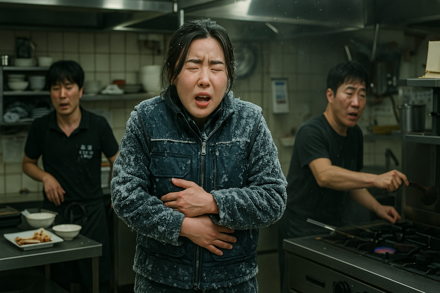 에어컨 조끼 주방용 아이스 라이더