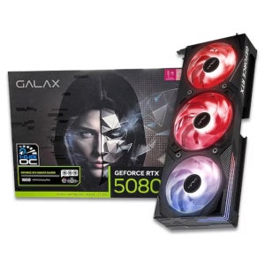 갤럭시 GALAX 지포스 RTX 5080 EX GAMER BLACK OC D7 16GB