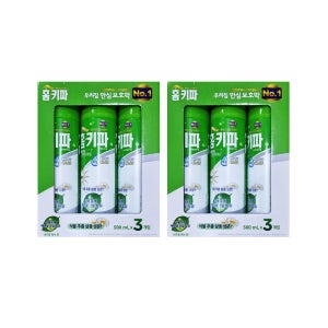 홈키파 그린에디션 내추럴 허브향 3입 X2개